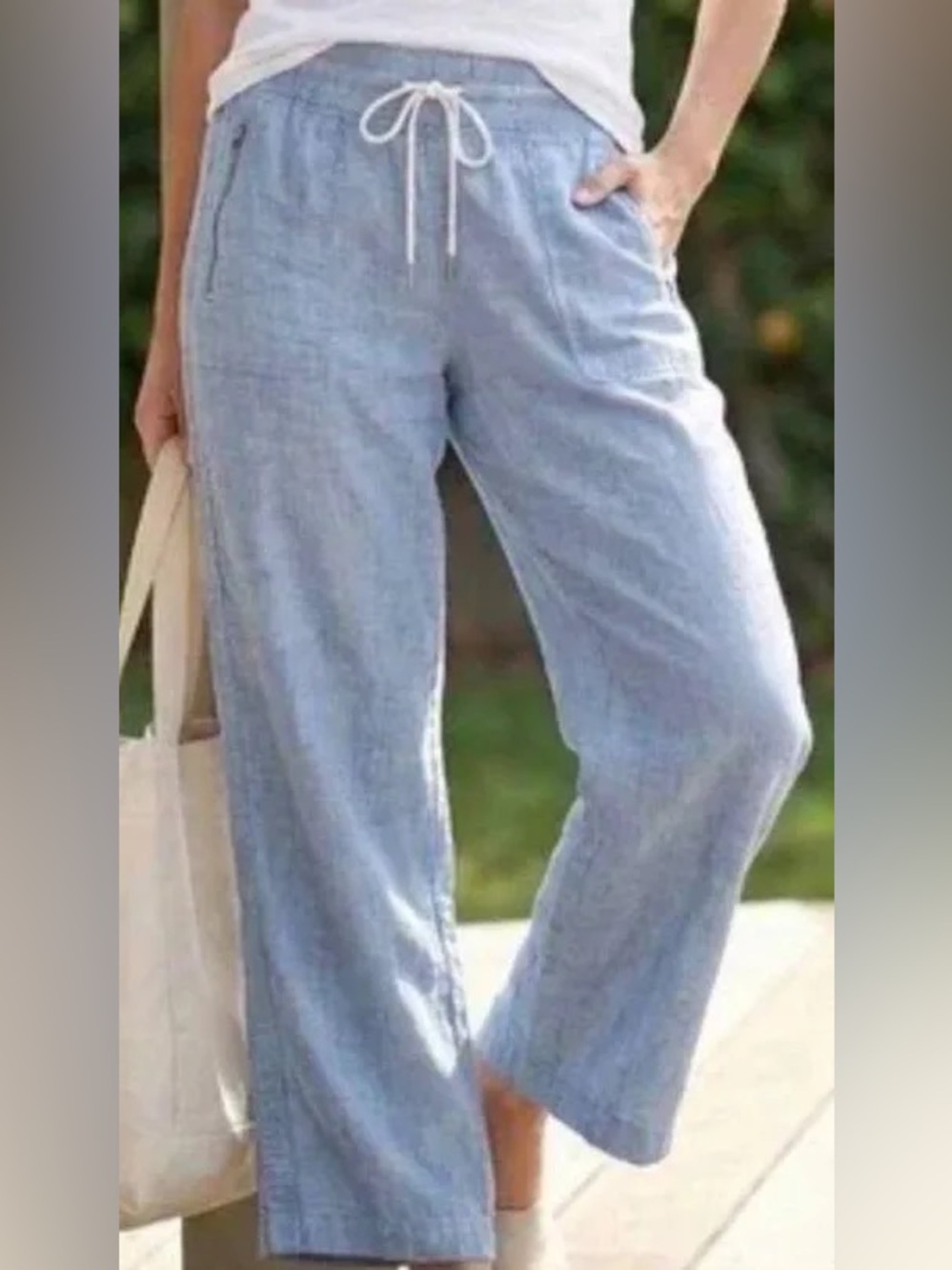 Athletes Women's Cabo Linen Wide Leg Pants